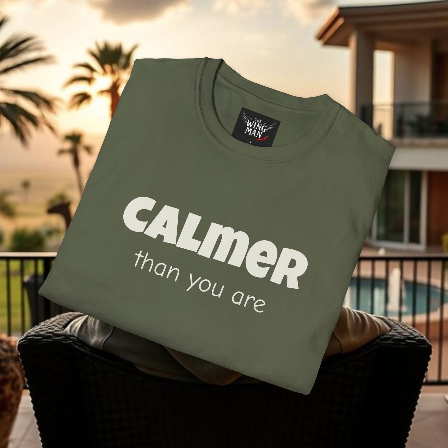 Calm Vibes Unisex Softstyle T-Shirt | Relaxing Tee, Chill Shirt, Gift for Stress Relief, Casual Wear, Mindfulness Apparel