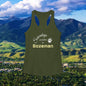 Bozeman Saturdays Racerback Tank, Women's Workout Top, Casual Summer Top, Gift for College Students