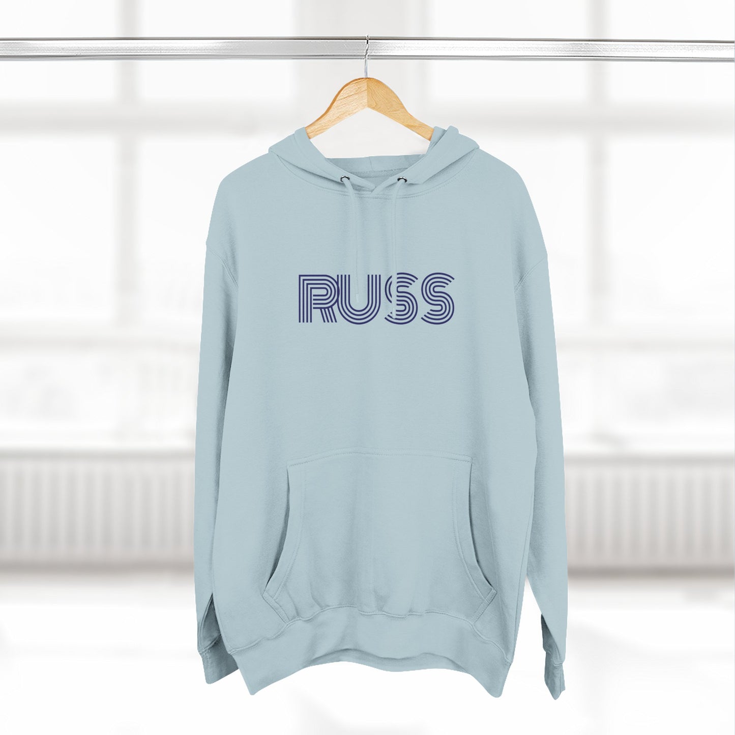 Russ Fleece Hoodie with RUSS Design, Perfect for Relaxation, Gifts, and Casual Outings, Urban Fashion, Rapper Hoodie