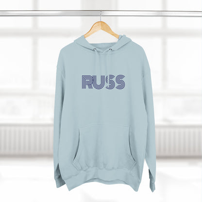 Russ Fleece Hoodie with RUSS Design, Perfect for Relaxation, Gifts, and Casual Outings, Urban Fashion, Rapper Hoodie