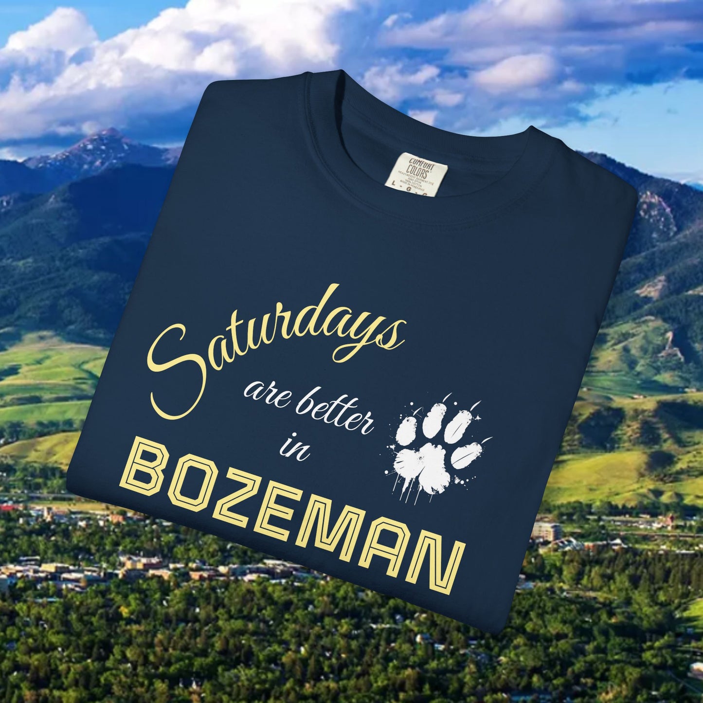 Bozeman Saturday T-shirt, Unisex Casual Tee, Weekend Vibes Shirt, Bozeman Gift, Summer Outing Apparel