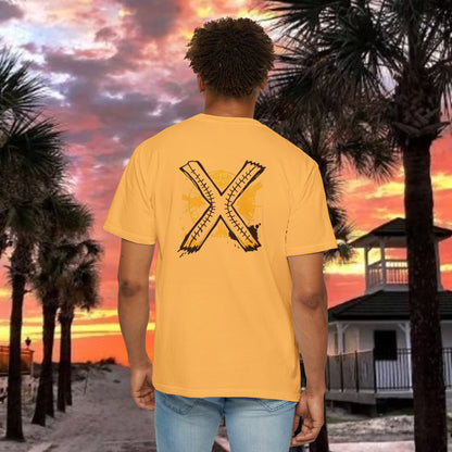 Number 2 Graphic T-Shirt — Bold Retro Patch Front & X Back Tee