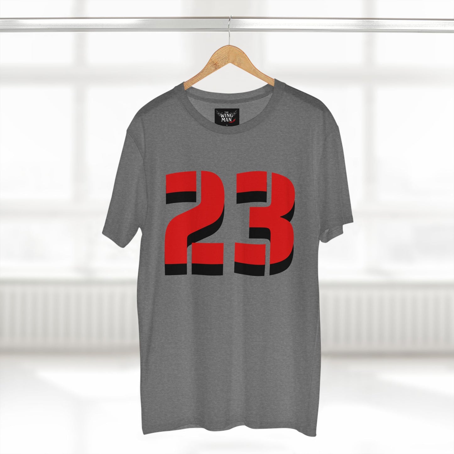 Sporty Adult Tee with Bold Number 23, Casual Fan Shirt, Basketball Apparel, Gift for Sports Lovers, Team Spirit Top