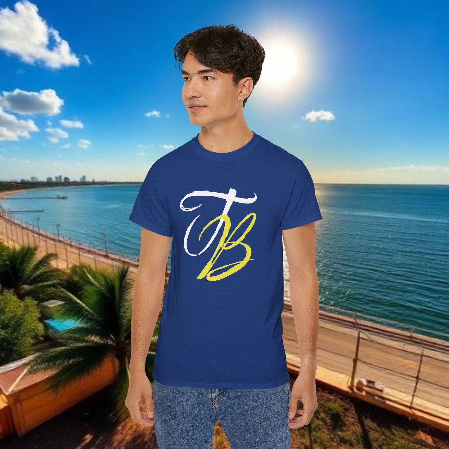 TB Monogram Tee — 813 Tampa Area Short-Sleeve T-Shirt