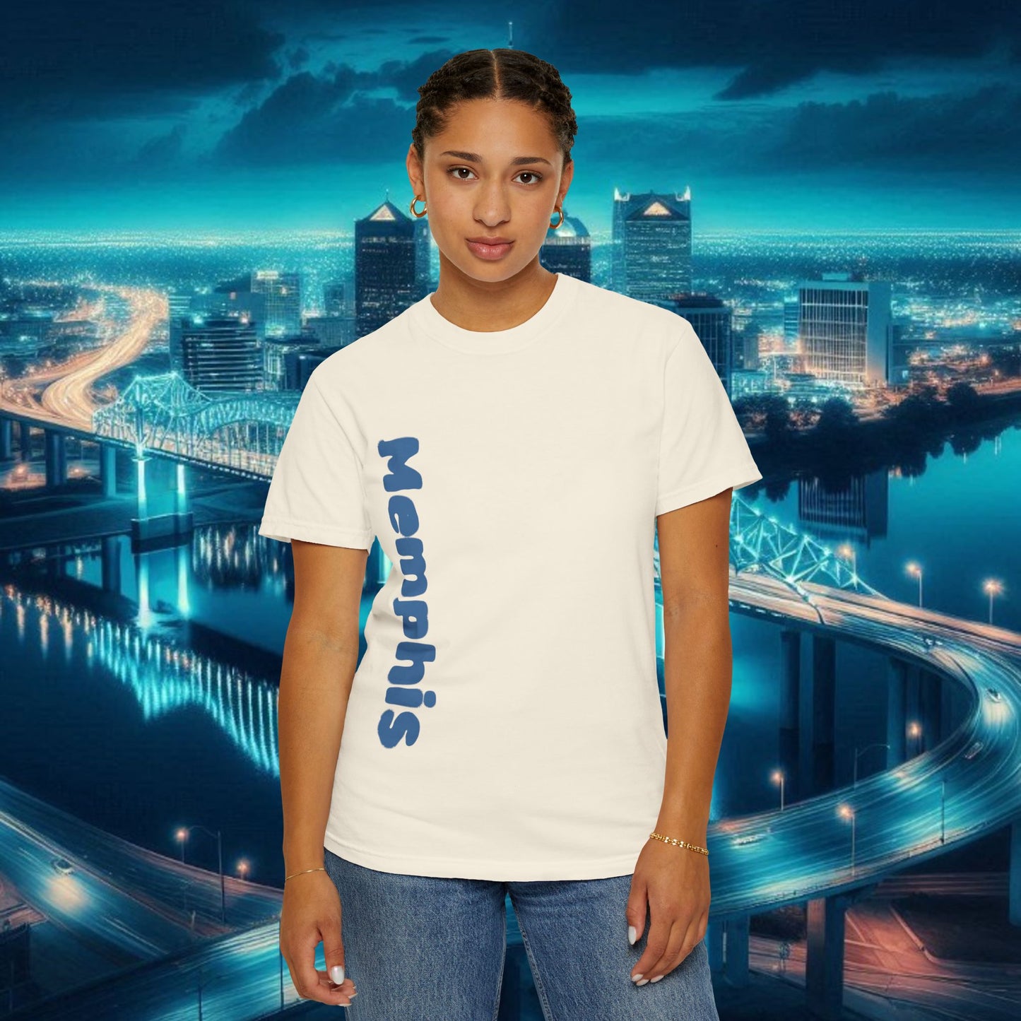 Memphis Graffiti Unisex T-shirt, Casual Streetwear Tee, Travel Souvenir, Gift for Music Lovers, Urban Style Apparel, Birthday Present