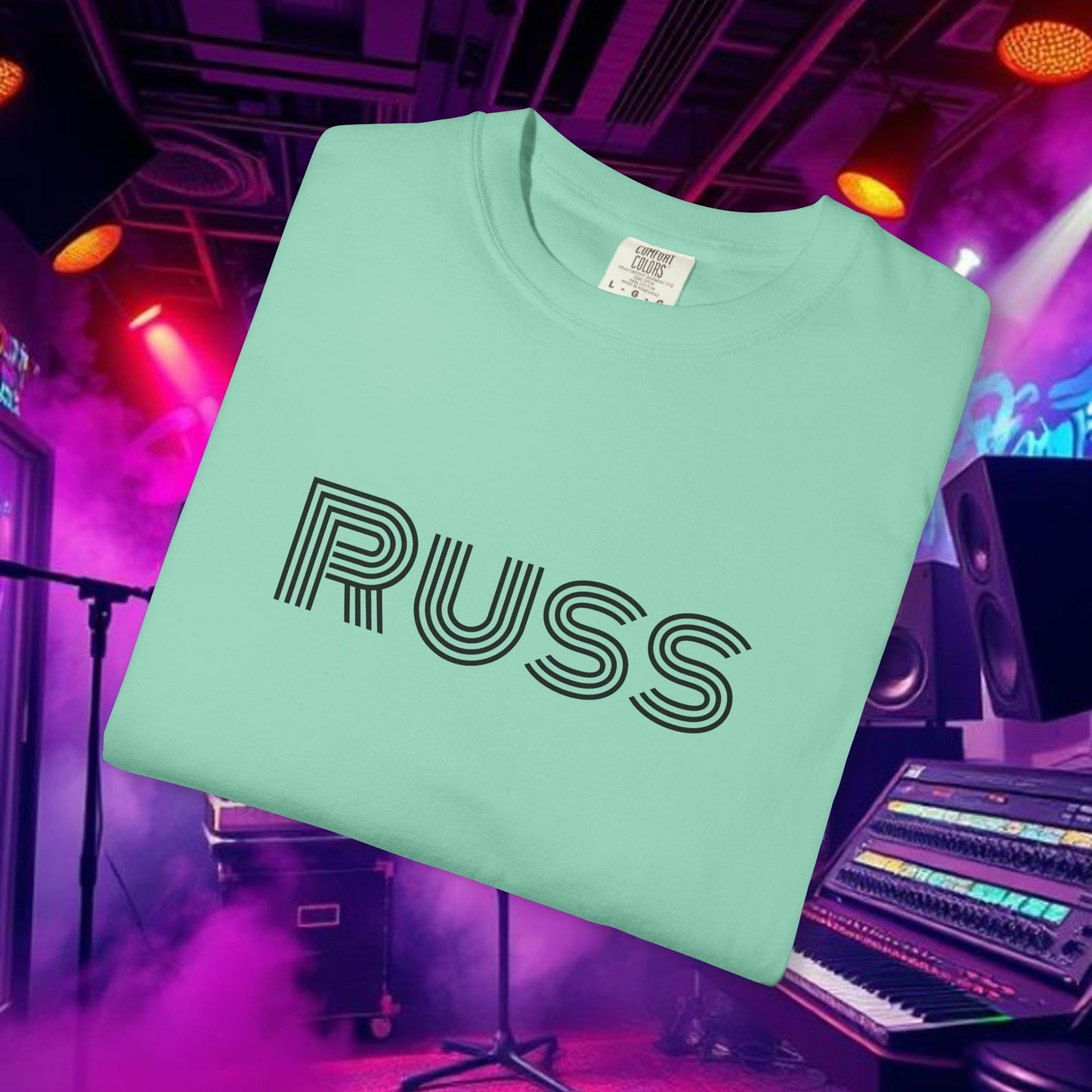 Russ Unisex T-Shirt with Retro Design, Hip-Hop Shirt, Casual Wear, Unique Style, Russ Apparel