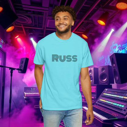 Russ Unisex T-Shirt with Retro Design, Hip-Hop Shirt, Casual Wear, Unique Style, Russ Apparel