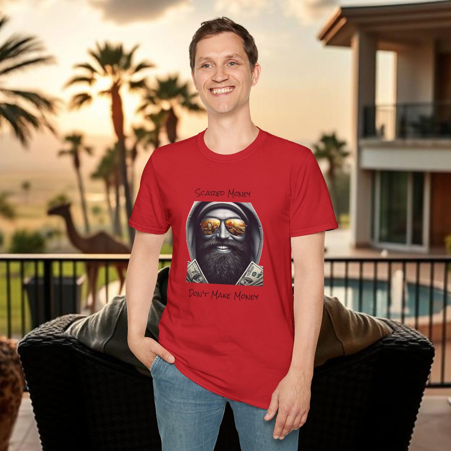 Scared Money Unisex Softstyle T-Shirt - Casual Wear, Streetwear, Gift for Him, Statement Tee, Urban Fashion