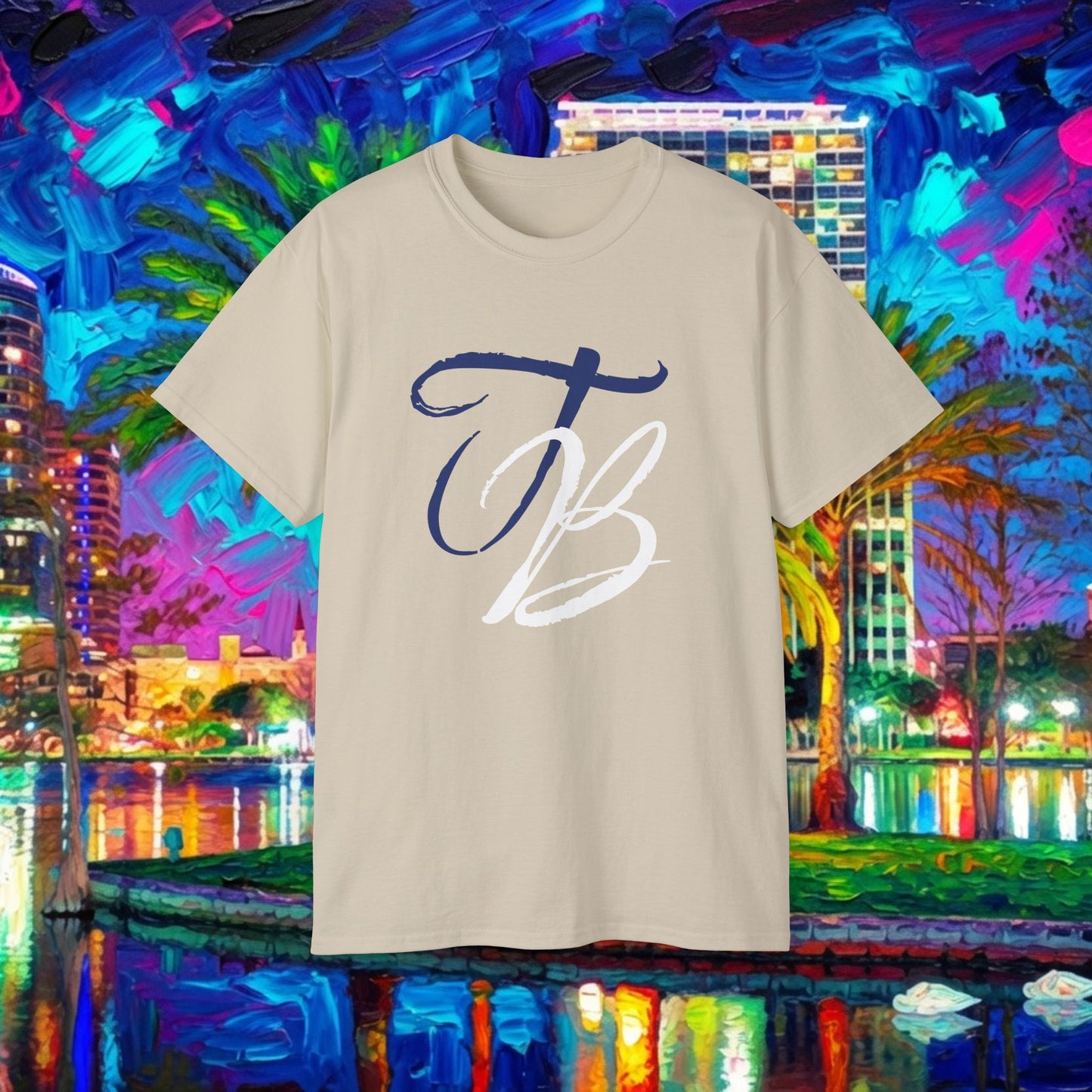 TB Monogram Tee — 813 Tampa Area Short-Sleeve T-Shirt