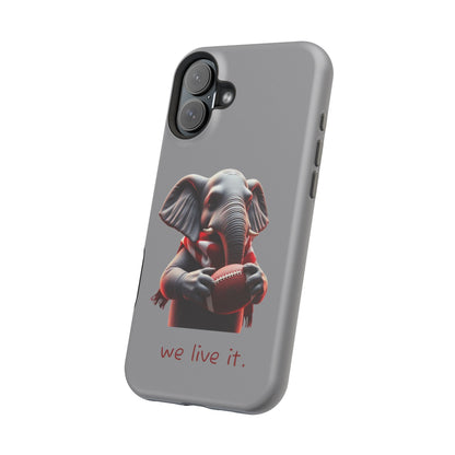 Elephant Football Case - Impact-Resistant Phone Cover, Unique Gift for Sports Lovers, Animal Case for Kids, Fun Accessories, Durable