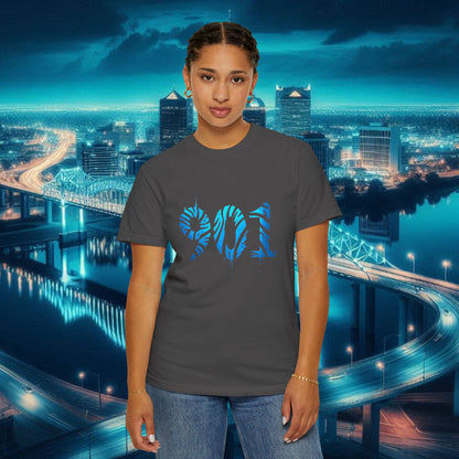 Memphis T-Shirt with 901 Design, Casual Graphic Tee, Unisex Wear, Trendy Apparel, Gift for Memphis Fans