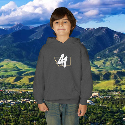 Youth Hoodie - '41' Minimalist Graphic Pullover