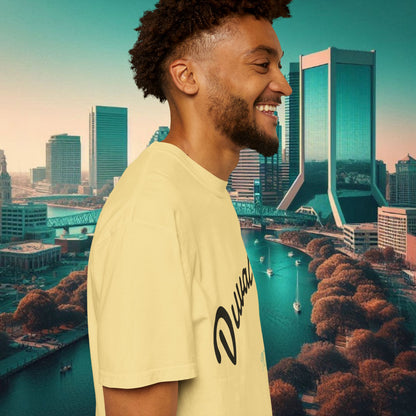 Duval Script T‑Shirt — Jacksonville Retro City Tee, Perfect for Gameday or Everyday Use. Soft style T-Shirt.