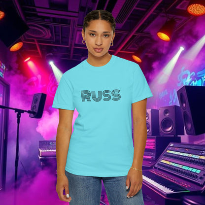 Russ Unisex T-Shirt with Retro Design, Hip-Hop Shirt, Casual Wear, Unique Style, Russ Apparel