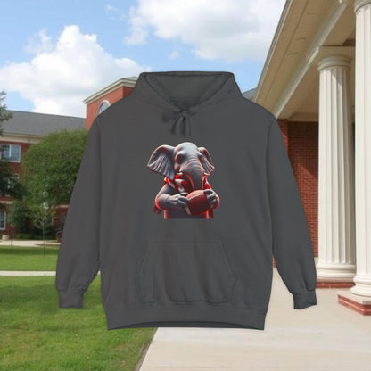 Elephant Graphic Hoodie for College Sports' Lovers, Cozy Unisex Sweatshirt, Unique Gift for Football Fans