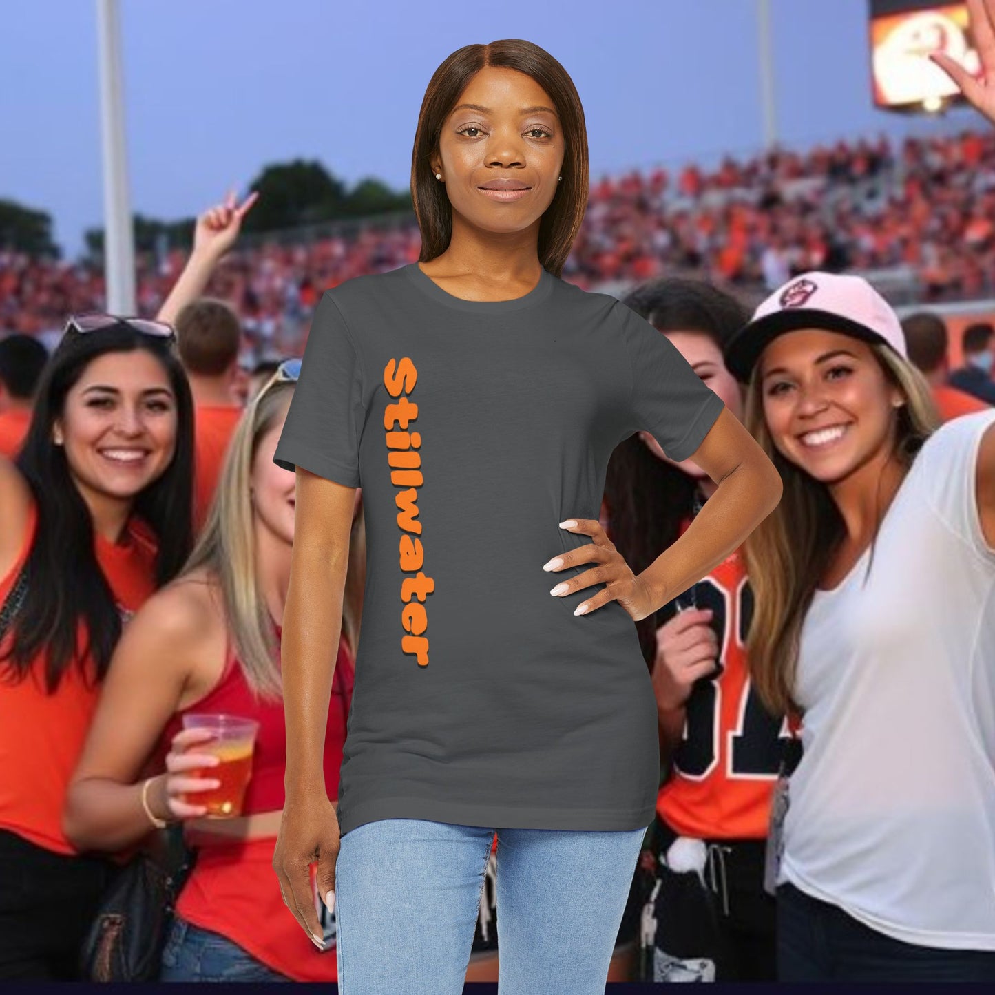 Stillwater Statement Tee, Unisex Short Sleeve Shirt, Casual Wear, College Gear, Festival Outfit, Unique Graphic Tee