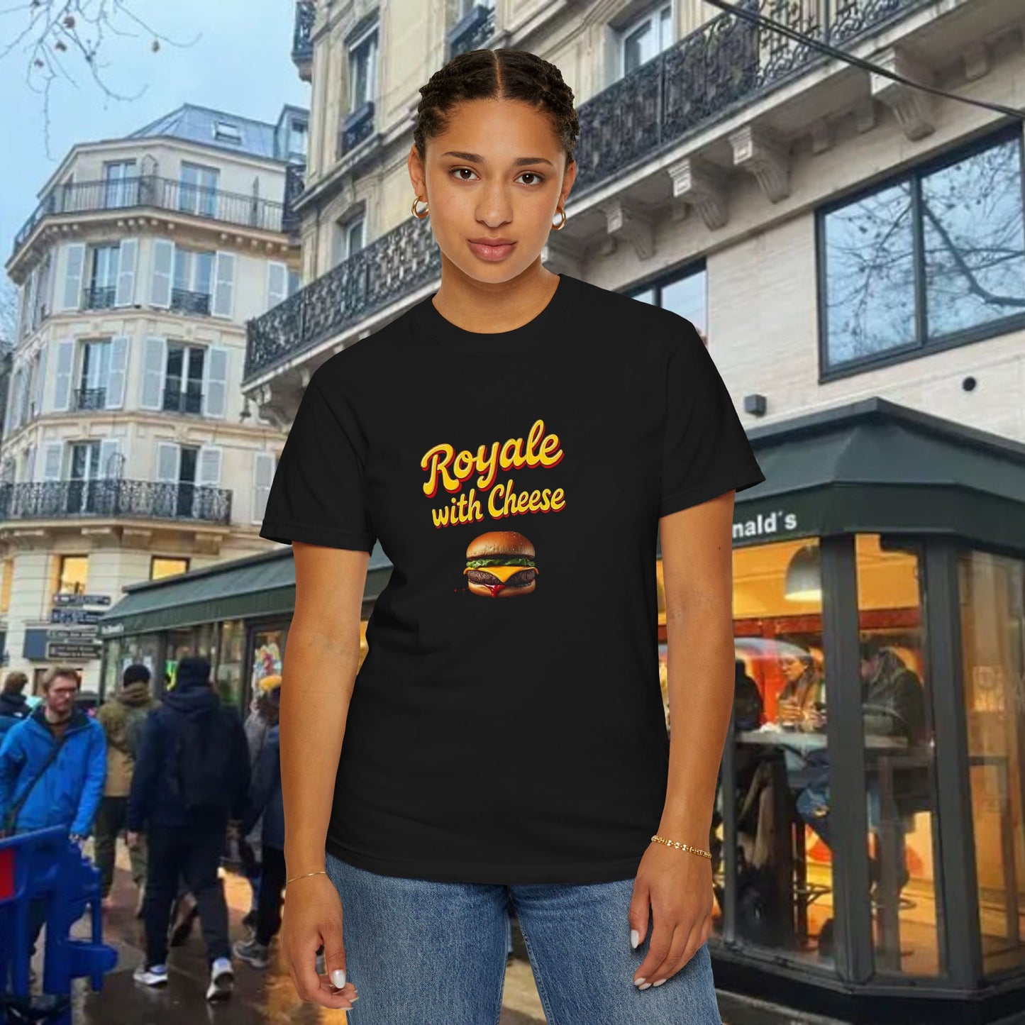 Royale with Cheese Graphic Tee, Movie Shirt, Fun Gift for Movie Fans, Fun Apparel, Summer Wear