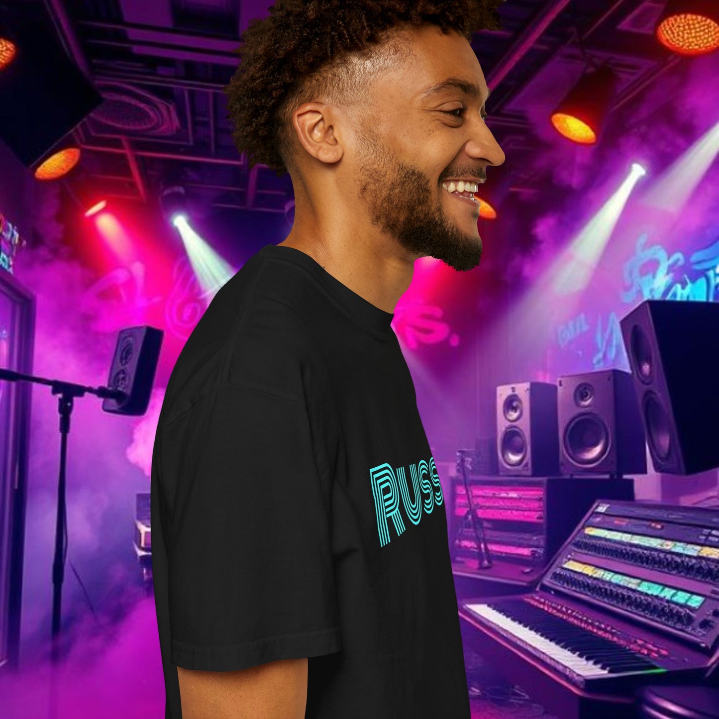 Russ Unisex T-Shirt with Retro Design, Hip-Hop Shirt, Casual Wear, Unique Style, Russ Apparel