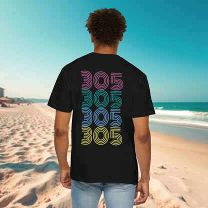 Miami Garment-Dyed T-Shirt - Vibrant Coastal Style, Unisex Summer Tee, Beachwear, Travel Souvenir, Gift for Miami Lovers