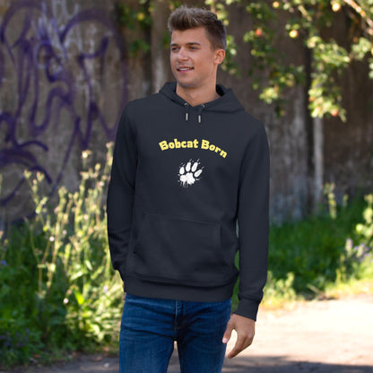 Bobcat Born King Hooded Sweatshirt, Cozy Graphic Hoodie, Unisex Sweatshirt, Perfect for Sports Fans, Great for Gifts