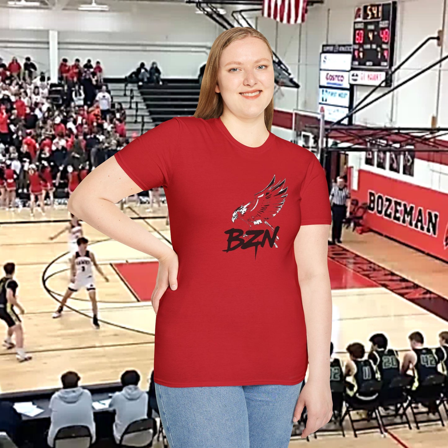 Bozeman Hawk Soft Style T-Shirt