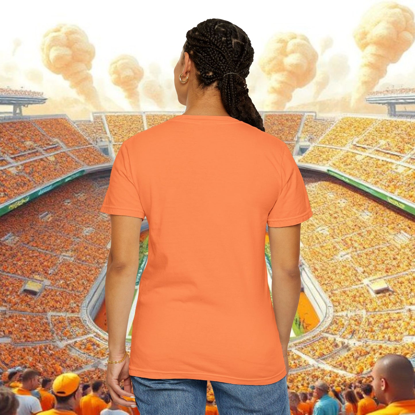 Knoxville Saturday Vibes T-Shirt, Unisex Tee, Game Day Apparel, Dog Lovers Gift, Orange Casual Top