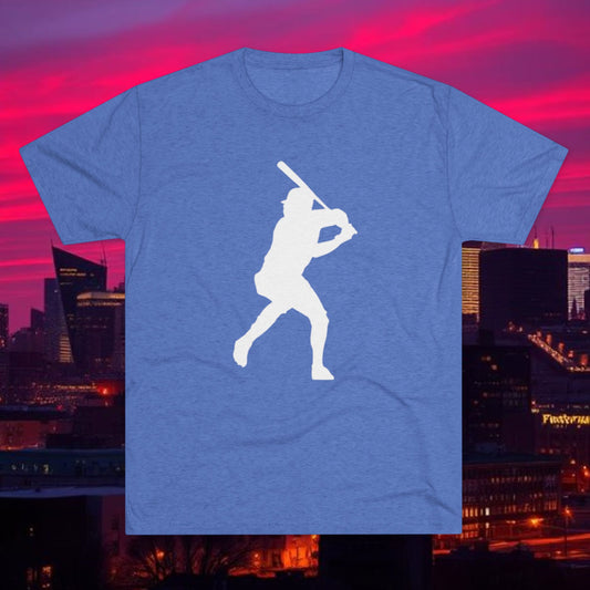 Baseball Stars Batter Silhouette Tee — Back Number '3' Player Shirt
