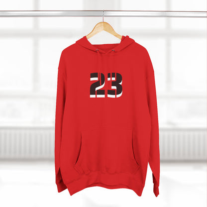 23 Fleece Hoodie, Stylish Sportswear for Game Day, Unisex Sweatshirt, Athletic Fashion, Cozy Hoodie, Perfect for Fans