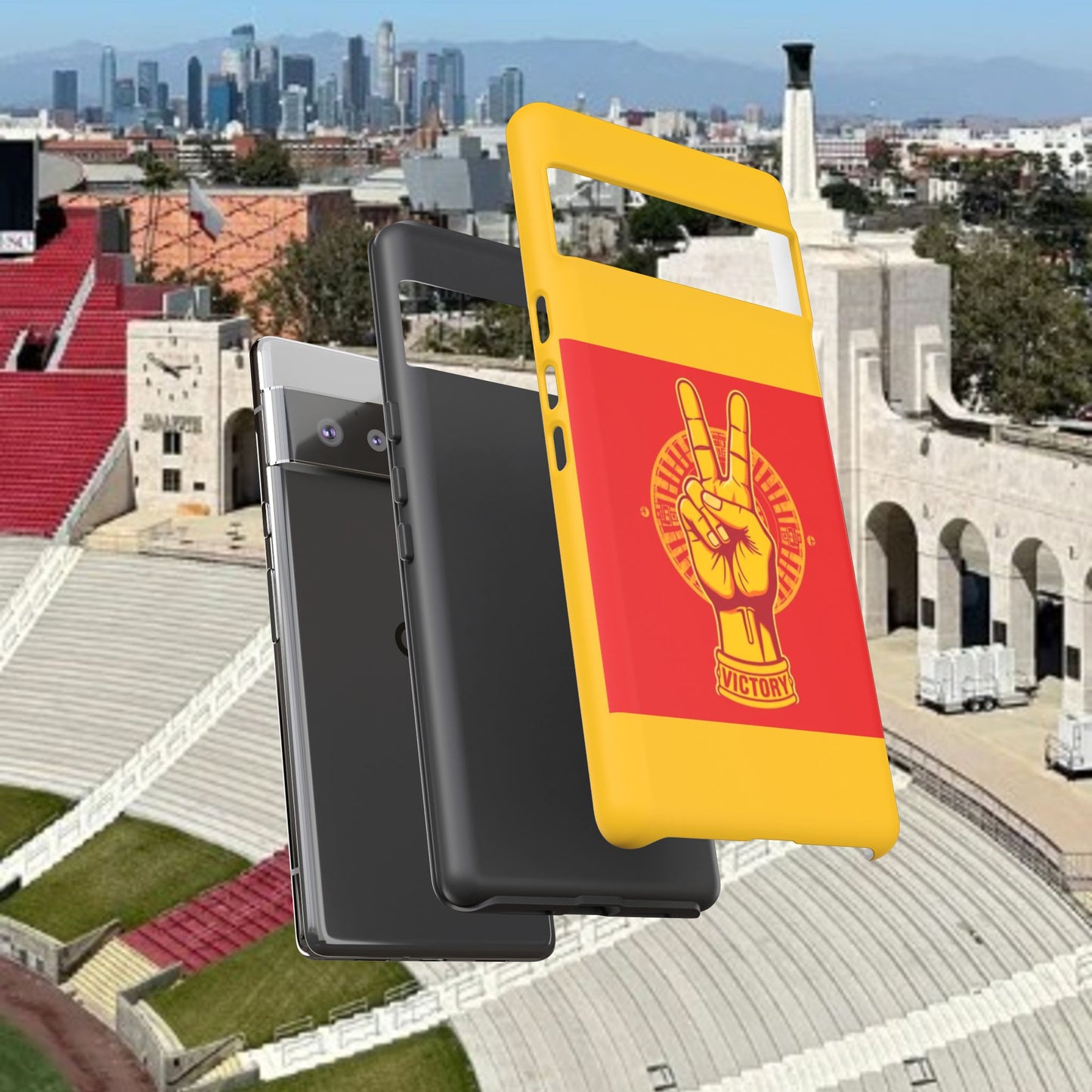 Victory Inspired Symbol Phone Case, Tough Phone Cover, Gift for Empowerment, Inspirational Tech Accessory, Unique Phone Protection