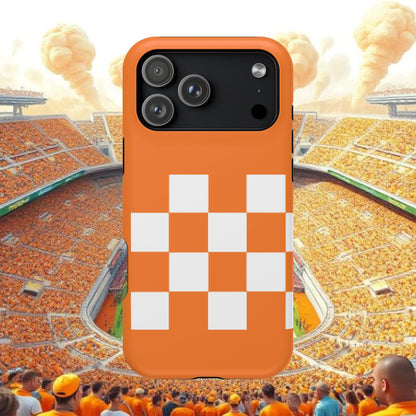 Vibrant Checkerboard Magnetic Tough Cases for Phones, Sports Fans' Accessory, Durable Protection, Tennessee Design, Custom Cases, Gift Ideas