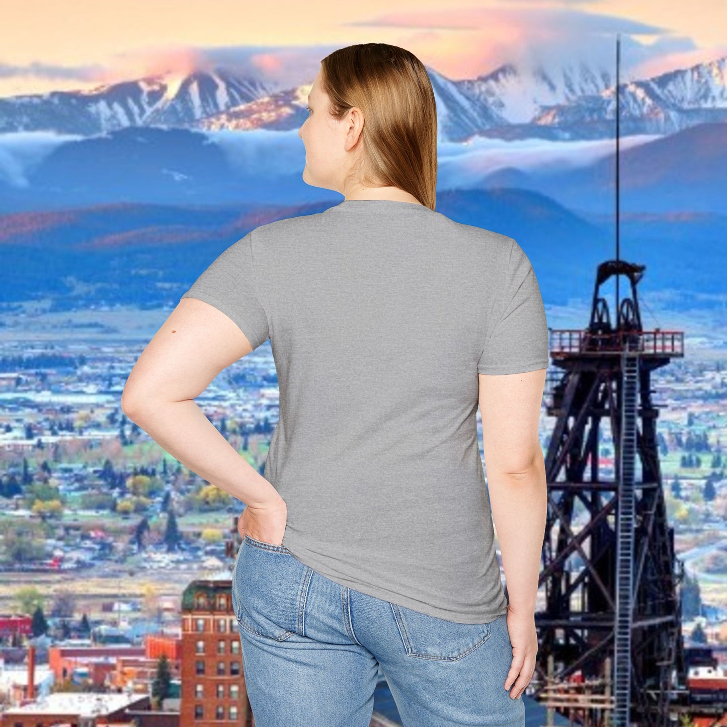 Butte, America Unisex Softstyle T-Shirt - Cozy Apparel for Locals, Travel Souvenir, Gift Idea, Casual Wear, Adventure Tee