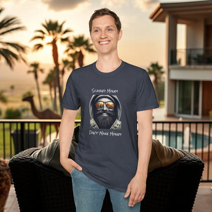 Scared Money Unisex Softstyle T-Shirt - Casual Wear, Streetwear, Gift for Him, Statement Tee, Urban Fashion