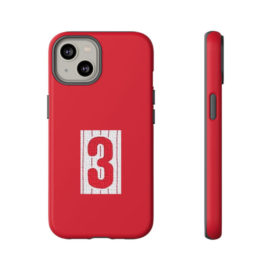 iPhone Case with #3 Themed Design, Tough Phone Cover, Personalized Gift, Sports Fan Accessory, Durable Protection