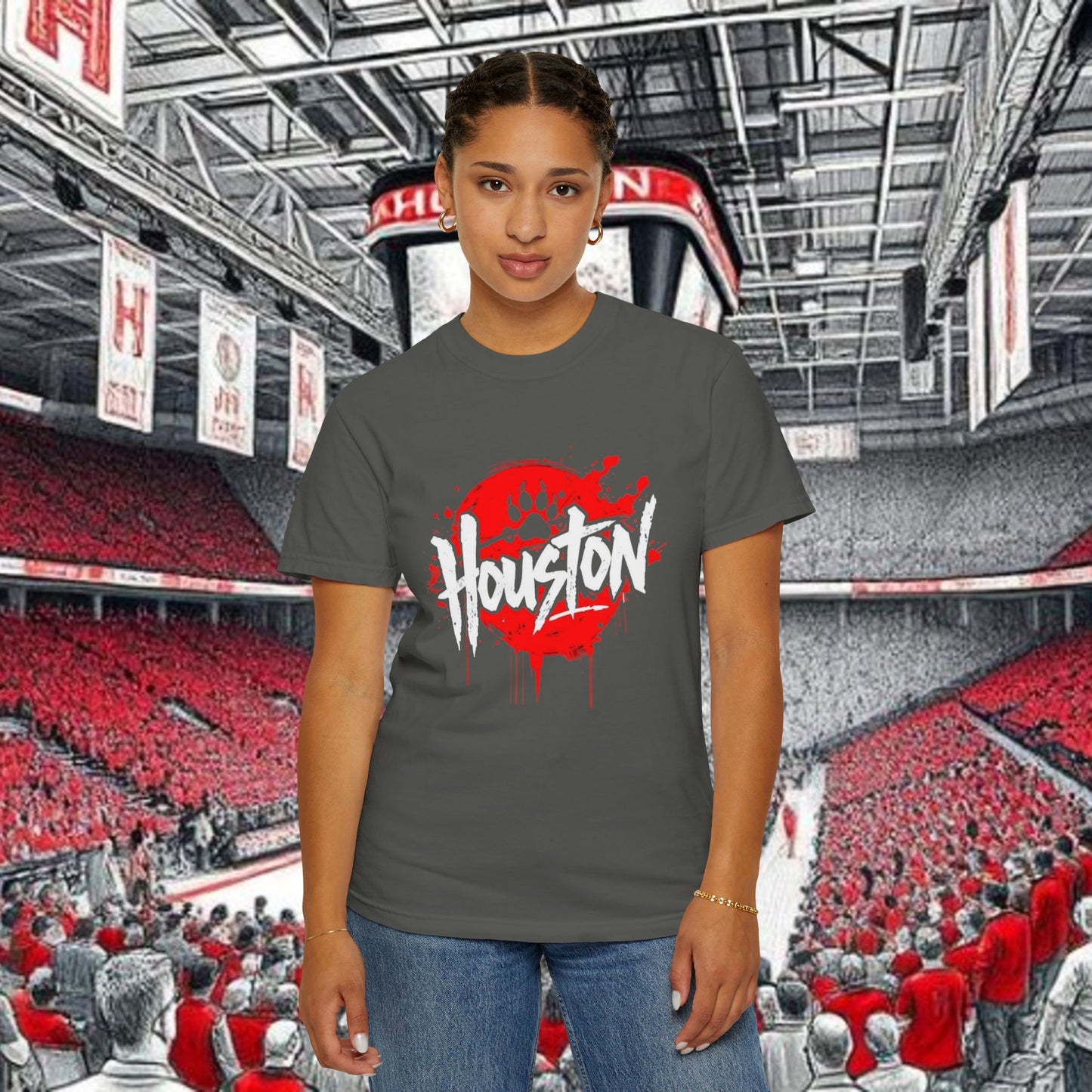 Houston Urban Vibes T-Shirt, Perfect for Tailgates and gameday. Soft-style T-Shirt. Ultra Comfort and style.