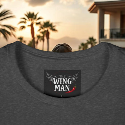 Wing Man Vibes Women's Softstyle Tee - Chill Vibes for Everyday Comfort, Graphic Tee, Casual Wear, Gift for Her, Summer Style, Inspirational Fashion