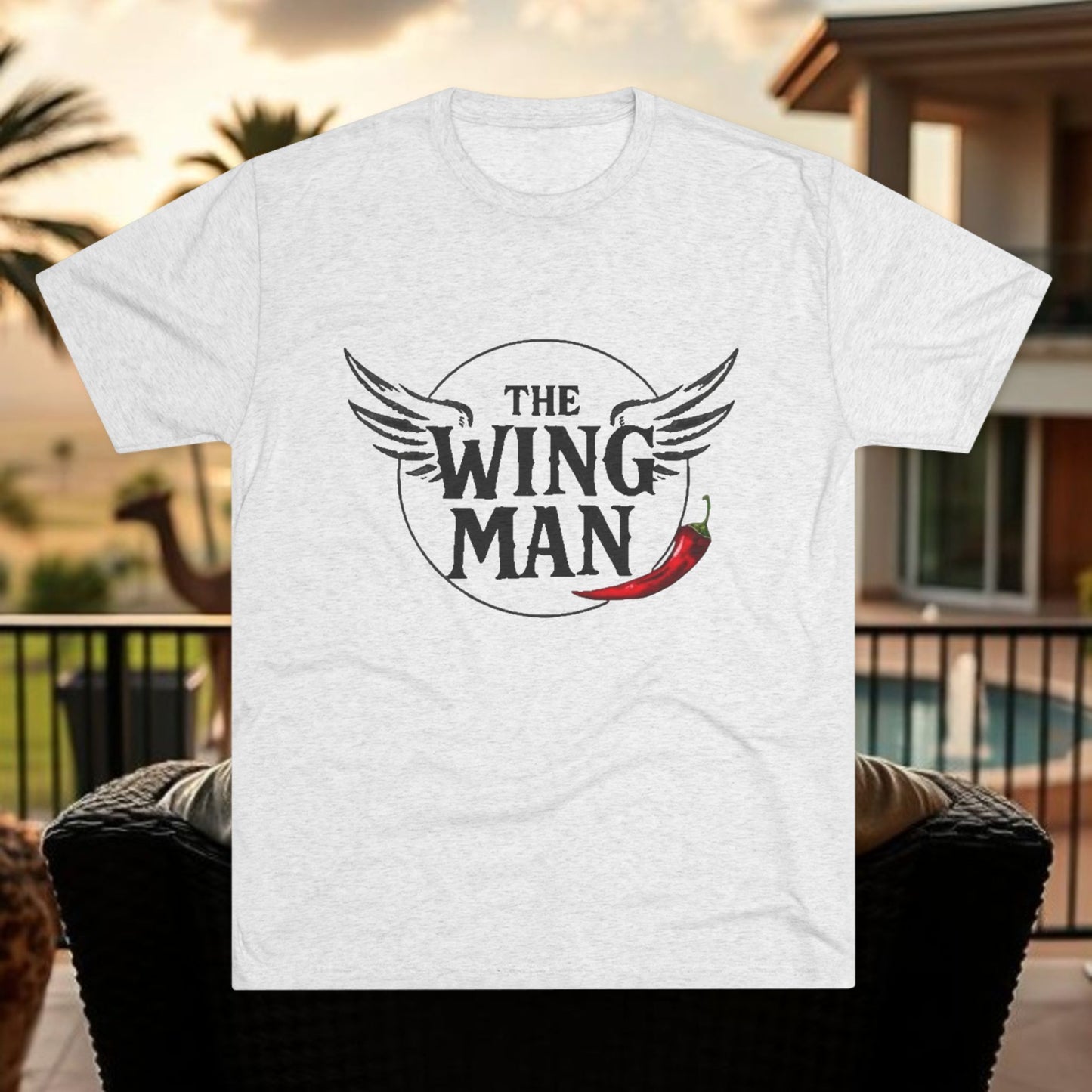 The Wingman T-Shirt — Funny Wingman Graphic Tee with Chili Pepper & Wings