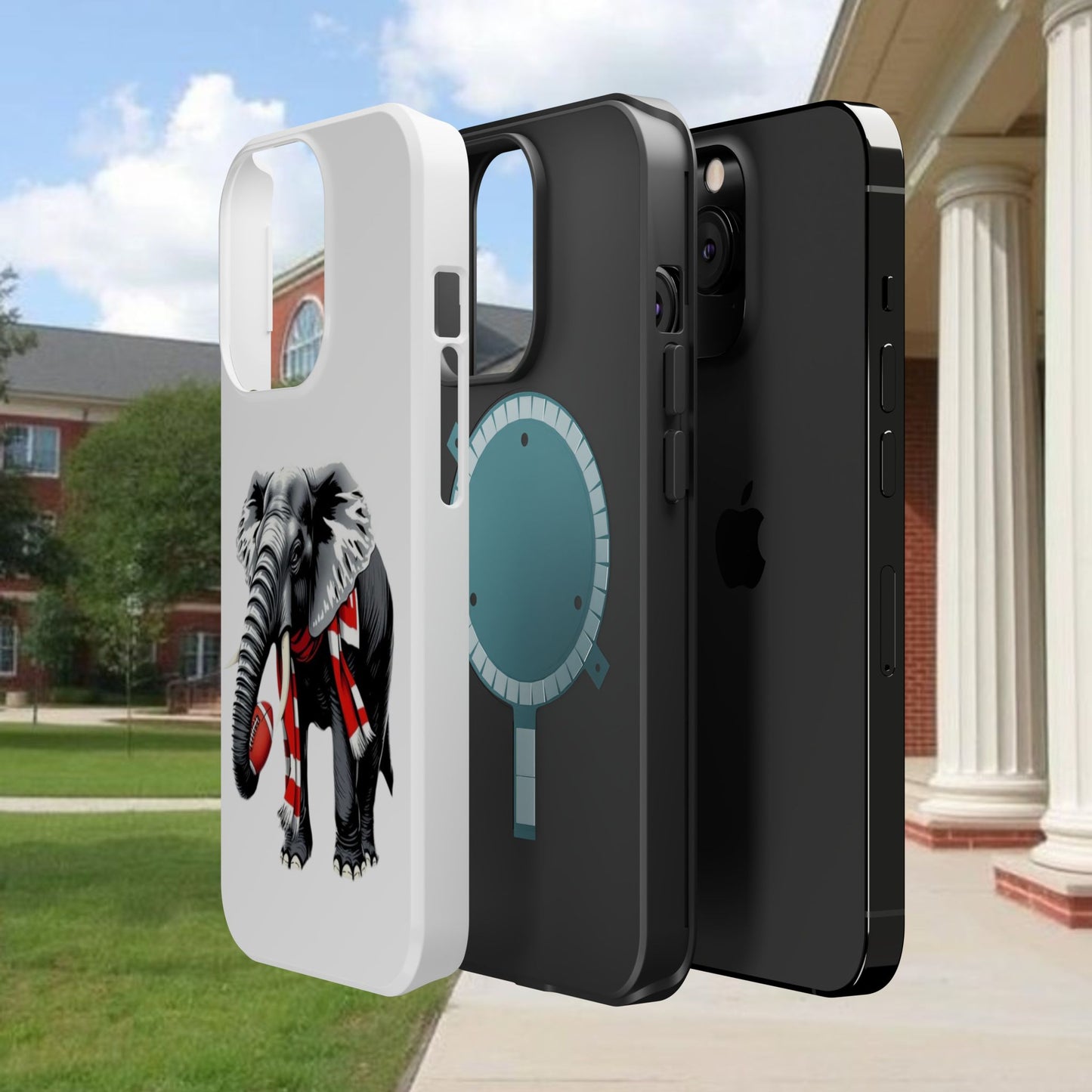 Vibrant Elephant Tough Cases - Unique Phone Case, Wildlife Lover Gift, Sports Team Accessory, Trendy Phone Cover, Fun Animal Design