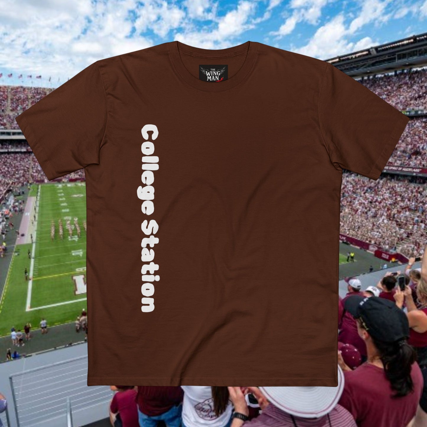 College Station 12th Man Adult Staple Tee, Trendy College T-Shirt, Perfect for Students, Unique Graduation Gift, Comfy Everyday Wear