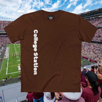 College Station 12th Man Adult Staple Tee, Trendy College T-Shirt, Perfect for Students, Unique Graduation Gift, Comfy Everyday Wear