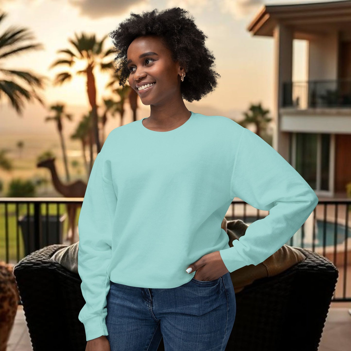 Montana Love Unisex Lightweight Crewneck Sweatshirt - Casual Comfort for Everyday Style, Perfect Gift for Any Occasion, Cozy Layer