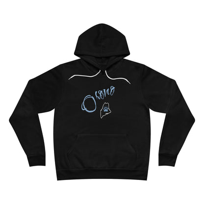 Maine Outline Hoodie with Script "Orono" - Cozy Pullover for Sports Fans and Students