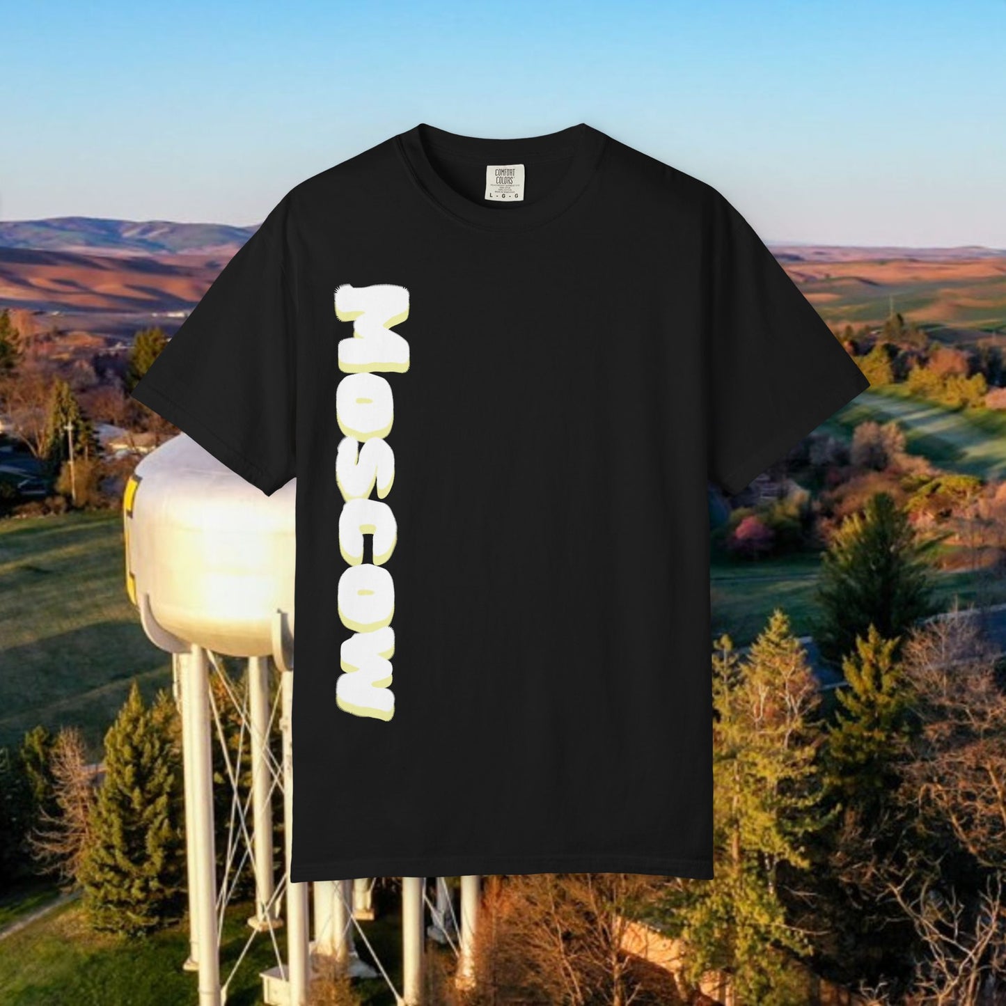 Moscow Idaho Graphic Tee, Unisex T-shirt, Gift for Travelers, Home State Apparel, Casual Wear, Summer Style