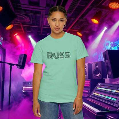 Russ Unisex T-Shirt with Retro Design, Hip-Hop Shirt, Casual Wear, Unique Style, Russ Apparel
