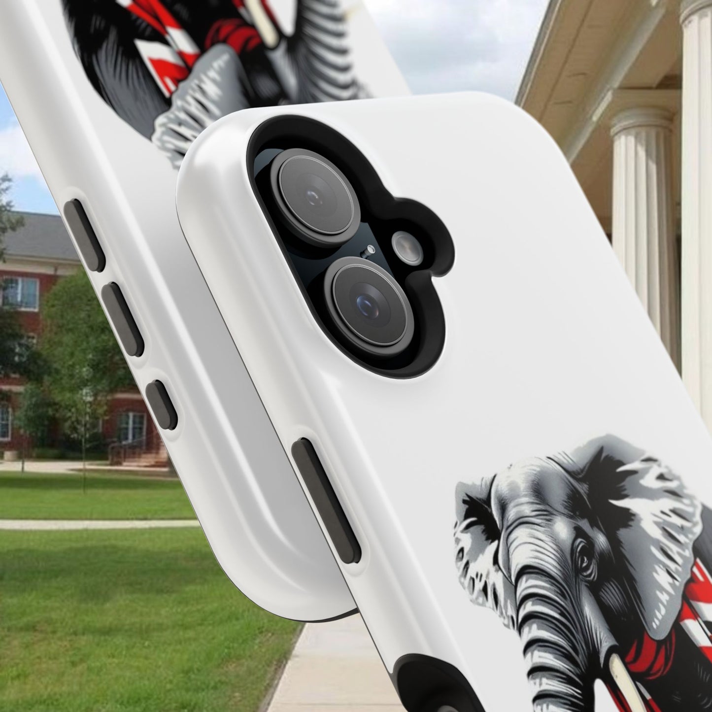 Vibrant Elephant Tough Cases - Unique Phone Case, Wildlife Lover Gift, Sports Team Accessory, Trendy Phone Cover, Fun Animal Design