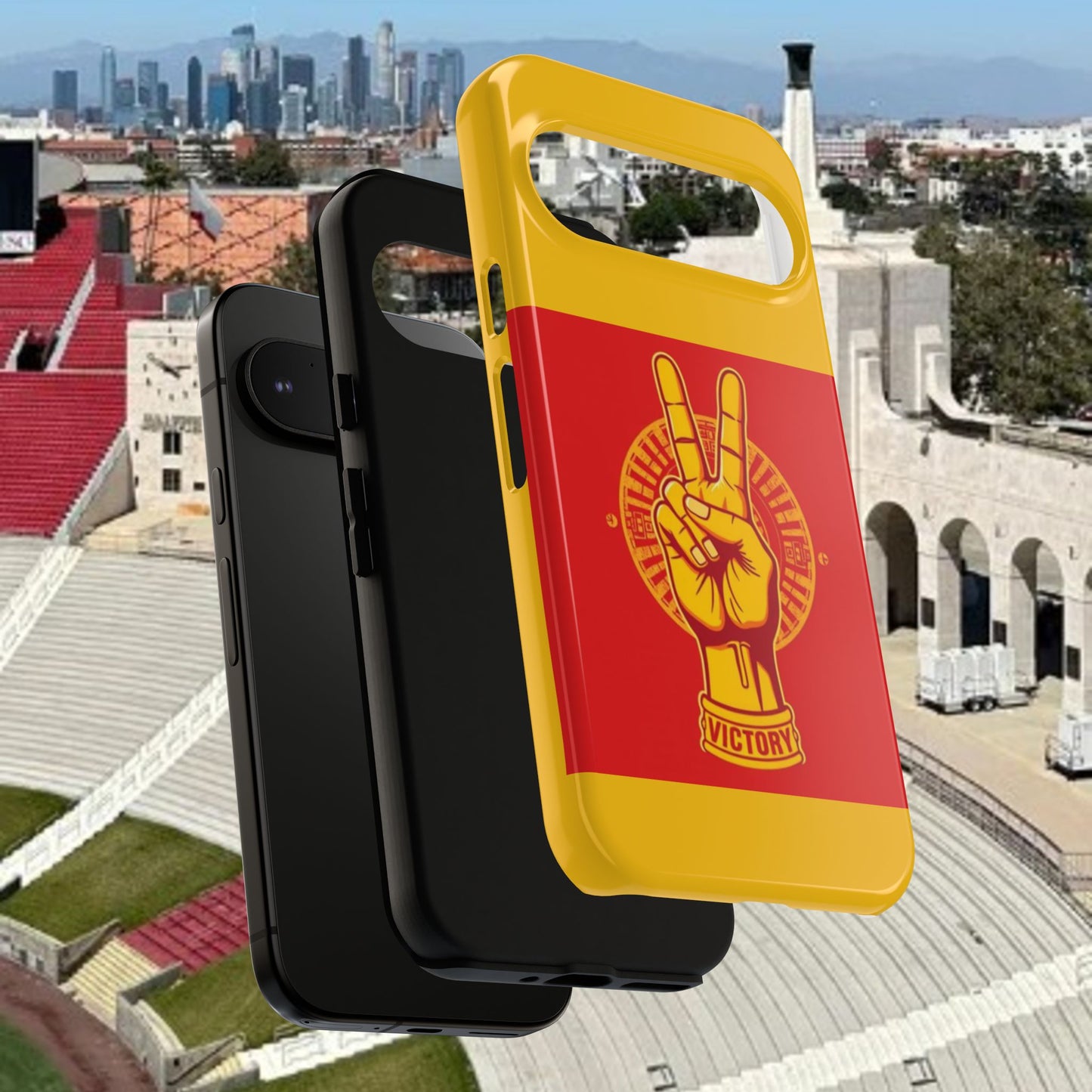 Victory Inspired Symbol Phone Case, Tough Phone Cover, Gift for Empowerment, Inspirational Tech Accessory, Unique Phone Protection