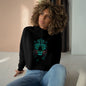 Neon Jaguar Crop Hoodie — Women's Trendy Streetwear Cropped Sweatshirt