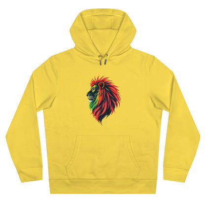 Vibrant Lion King Hoodie, Warm and stylish with Artistic and Vibrant Lion Graphic.