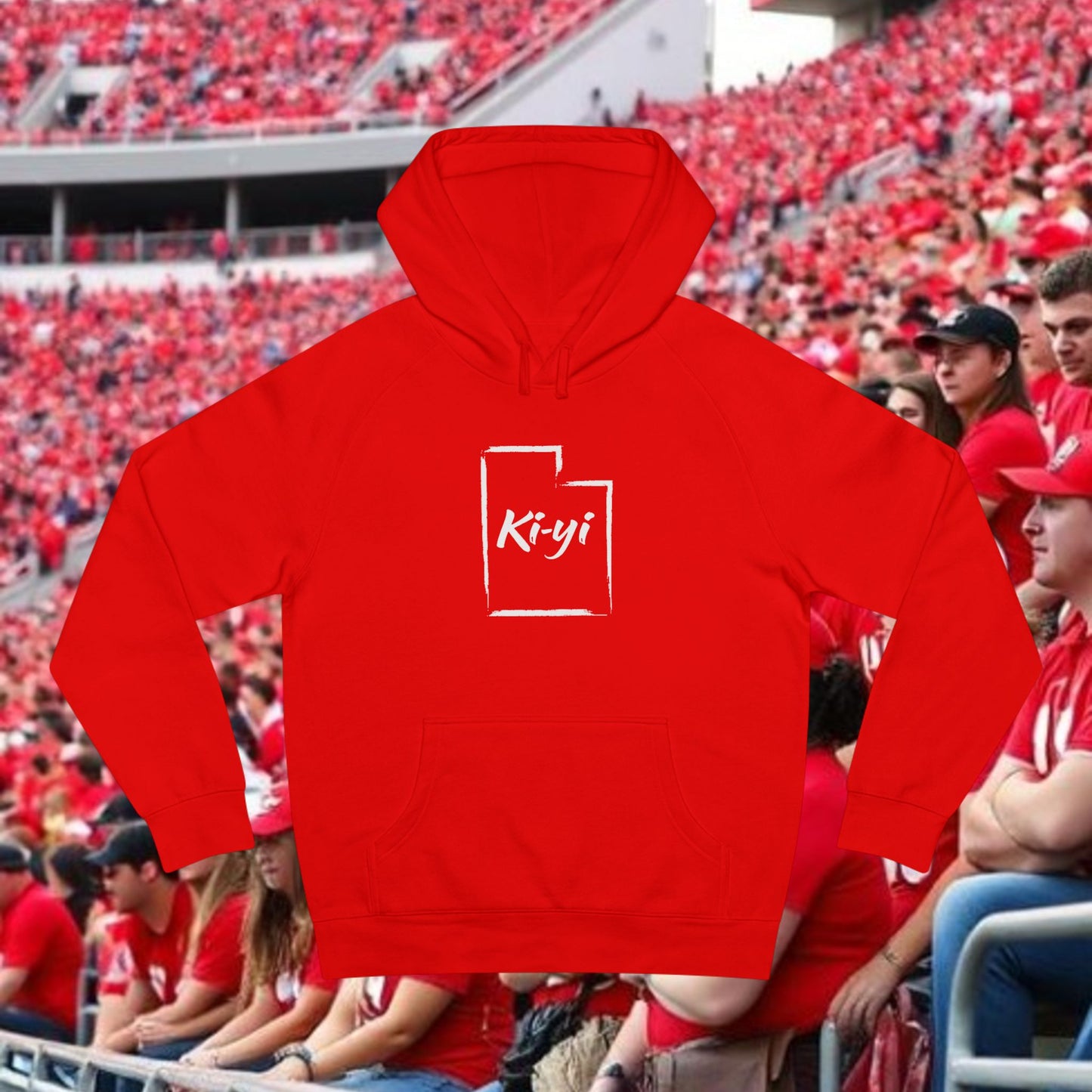 Vibrant Unisex Hoodie, Ki-yi Statement Wear, Casual Streetwear, Gifts for Him and Her, Cozy Layering for All Seasons