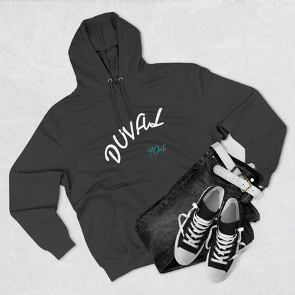 Duval Script Hoodie — Jacksonville City Name Pullover, 904 Area Code, Perfect for Gameday or a Concert