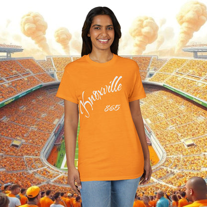 Knoxville 865 Vintage Script T-Shirt, Super Soft T-Shirt
